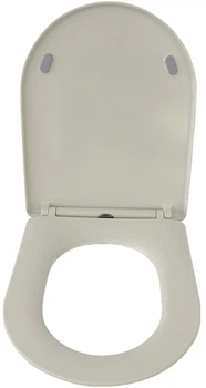 Сидіння - кришка для унітазу EUR TS-6545 біле Soft Close дюропласт