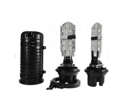 Муфта оптична Crosver FOSC-TA400 - 24-1-24 тупикового типу, герметична, 5 вводів, 4 касети, до 48 зварок