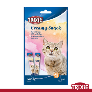 Лакомство для кошек с белой рыбой Trixie 42683 сливочная закуска из белой рыбы 5х14г (TX-42683) 4011905426839