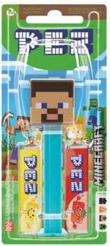 Диспенсер с конфетами Pez Minecraft Steve 17г