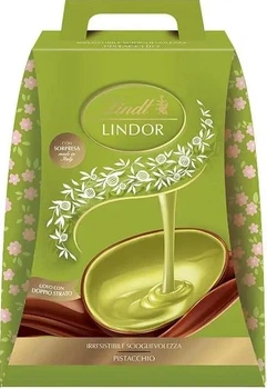 Пасхальное шоколадное яйцо с украшением Lindt Lindor Easter Milk Chocolate Pistachio 360г