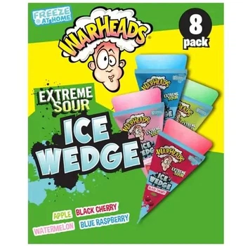 Кислі крижані кубики Warheads Extreme Sour Ice Wedge зі смаками вишні малини кавуна яблука 8 шт 496 мл
