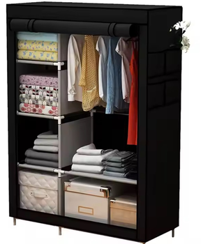 Шкаф тканевый складной STORAGE WARDROBE 28105 на 2 секции 105x45x170см