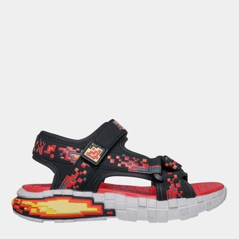 Детские спортивные сандалии для мальчика Skechers Mega-Splash 4K 402161L BKRD 27.5 Красный/Черный (198376948467)