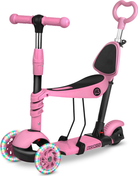Самокат дитячий RICOKIDS Todi триколісний Рожевий (5903890611668)