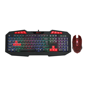 Набор XTRIKE ME MK-503 Gaming Combo 2-in1, Keyboard UA, RU, ENG раскладка, Mouse, black