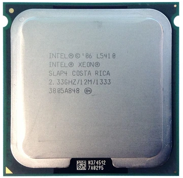 Процессор LGA775 Harpertown intel Xeon L5410 4x2.33GHz 50W 12mb Cashe 1333MHz (SLAP4) Б\В - Б/У
