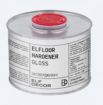 Затверджувач-смола Elf Decor HARDENER -(H1-gloss) (компонент В) для змішування с FLOOR BASE 0,5 кг