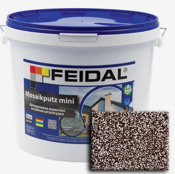 Декоративна акрилова мозаїчна штукатурка Feidal Mosaikputz mini А25 25кг