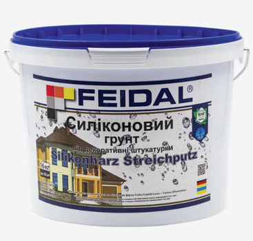 Силиконовый грунт под декоративные штукатурки Silikonharz Streichputz Feidal 16кг