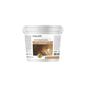 Віск для декоративної штукатурки безкольорової Wax for decorative plaster colorless 1 л