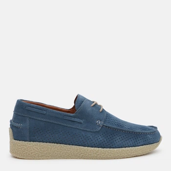 Чоловічі топсайдери з перфорацією замшеві Prime Shoes 15-240-50216 43 28.5 см Блакитні (PS_2000000251165)