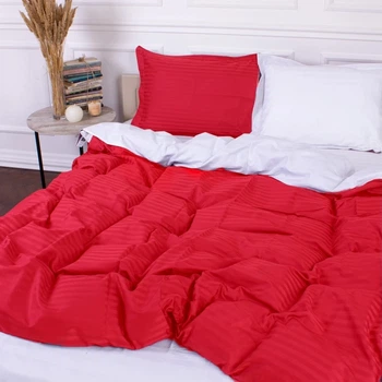 Наволочка с ушками MirSon Satin Stripe 30-0018 + 30-0001 Feinarina 70x70 см (2200005263792)