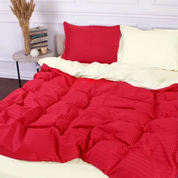 Наволочка с ушками MirSon Satin Stripe 30-0018 + 30-0002 Karimi 70x70 см (2200005263990)