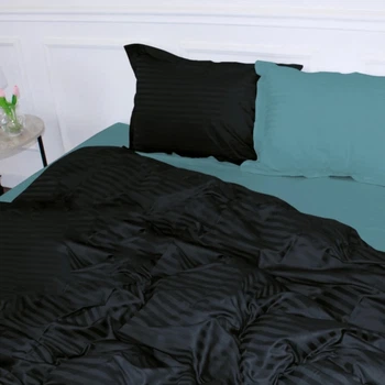 Наволочка с ушками MirSon Satin Stripe 30-0021 + 30-0015 Edaliz 70x70 см (2200005266793)