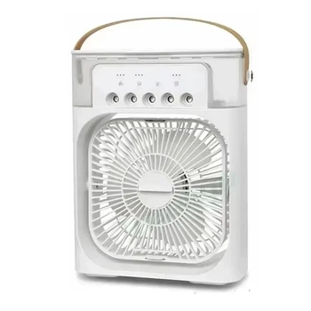 Мини-кондиционер RIAS Air Cooler Fan с увлажнителем воздуха и подсветкой 600ml 10W USB White (3_06229)