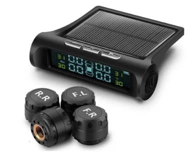 Система контроля давления в шинах TPMS (наружные датчики на ниппель) мониторинг на солнечной батарее