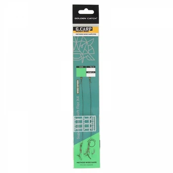 Поводок готовый Golden Catch G.Carp Method Wide Gape Ready Rig №6, в уп. 2 шт. (3KB5083)
