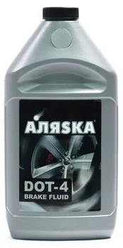 Жидкость тормозная DOT4 серебро 750г АЛЯSКА