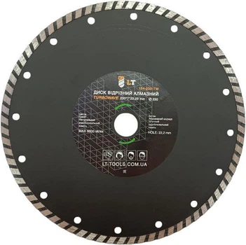 Диск LT отрезной алмазный тип режущей кромки Turbo/Wave 230х7х22,23 мм (154-230-TW)