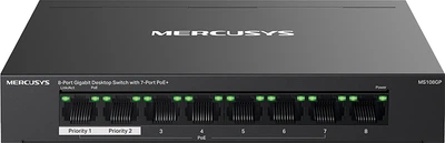 Коммутатор Mercusys MS108GP 8*1Гбит/с / PoE / метал