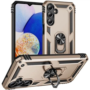 Протиударний чохол з підставкою Deexe Armor Case для Samsung Galaxy A16 (A165) - Gold