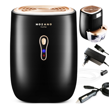 Осушувач повітря Mozano Dry Vac Black електричний поглинач вологи для дому та офісу на 30 Вт з живленням від мережі та прикурювача