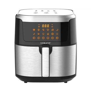 Аэрогриль фритюрница мультипечь SOKANY SK-10037 на 8.8 л с терморегулятором черный