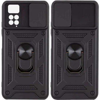 Протиударний чохол Armor Ring + захиcт камери для Xiaomi Redmi Note 11 Pro та Xiaomi Redmi Note 12 Pro case Simon чорний
