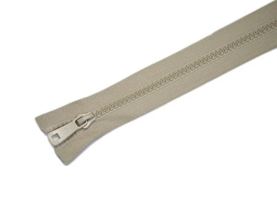 Zipper блискавка Тракторна, колір бежевий, 100см, 2 бігунки, швейна фурнітура
