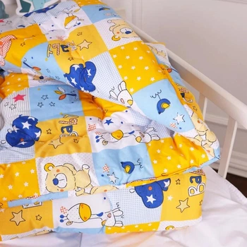 Ковдра MirSon Kids Time антиалергенна зимовий 20-0038 Cute animals 140x205 см Бавовна (2200009665585)