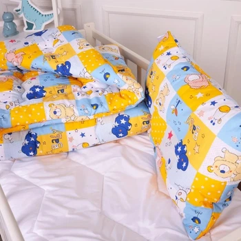 Набір дитячий для сну MirSon Kids Time антиалергенний зимовий 20-0038 Cute animals 140x205 см Бавовна (2200009665622)