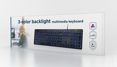 Клавиатура Gembird KB-UML3-01-UA Ukr Black Store