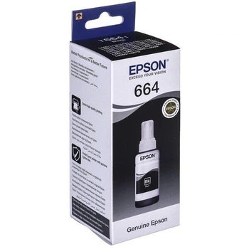 Чорнило Epson L100/L200/L300/L120/L3050/L3070/L366 Black 70мл (C13T66414A)