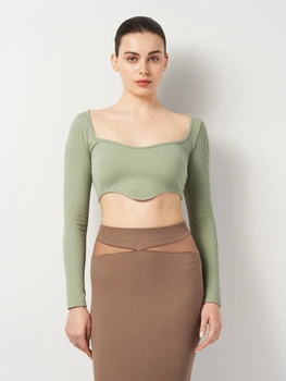 Футболка жіноча Zara 1014/824 XS/S Зелена (01014824505107)
