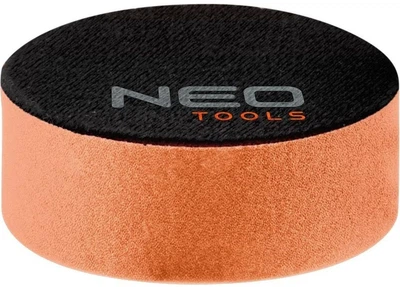 Диск полірувальний Neo Tools, губка середня, на липучці, 80x25мм