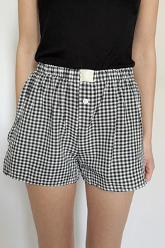 Літні шорти жіночі в клітинку Rebel Shorts SM Apmi чорний