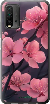 Чехол на Xiaomi Redmi 9T Пурпурная сакура "6075t-2257-70447"