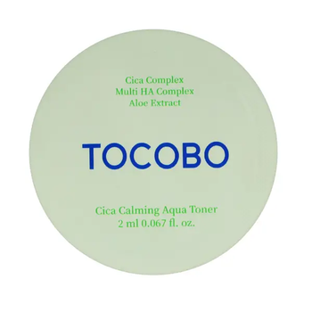 Успокаивающий тонер TOCOBО Cica Calming Aqua Toner для лица с центелой 2 мл