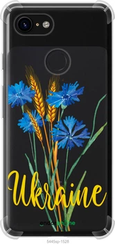 Силикон с усиленными углами чехол на Google Pixel 3 Ukraine v2 "5445sp-1528-70447"