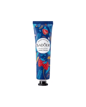 Крем для рук с ароматом клубники Sadoer Strawberry Plant Extract Hand Cream