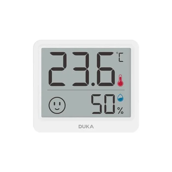 Термометр - гигрометр Duka ATuMan TH mini белый