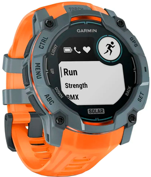 Смарт-часы Garmin Instinct 3 50mm Solar Spark Orange Bzl w/Spark Orange Bnd (010-02935-01)