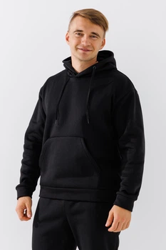 Худи однотонный мужской Demos 220 baza 2XL Черный