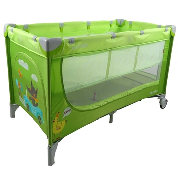 Манеж Carrello Piccolo+ CRL-9201 со вторым дном Green