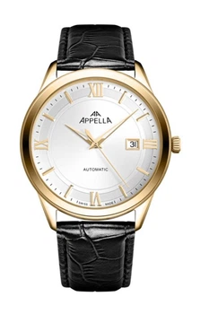 Чоловічий Швейцарський Механічний Наручний Годинник APPELLA L70014.1263A