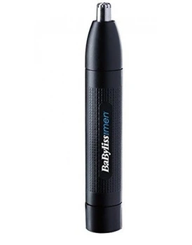 Тример для стрижки волосся в носі, вухах BaByliss E652E 2 насадки Чорний
