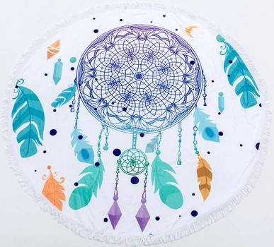 Пляжний рушник MirSon №5052 Summer Time Dream catcher 150x150 см