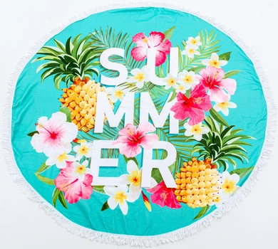 Пляжний рушник MirSon №5055 Summer Time Garden stuff 150x150 см