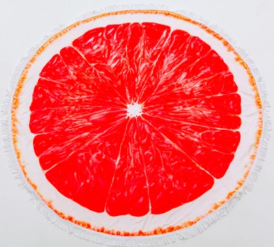 Пляжний рушник MirSon №5056 Summer Time Grapefruit 150x150 см